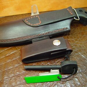 Bk 2 And BK 10 Dangler This sheath will fit both knives Sheath with Firestarter and Striker