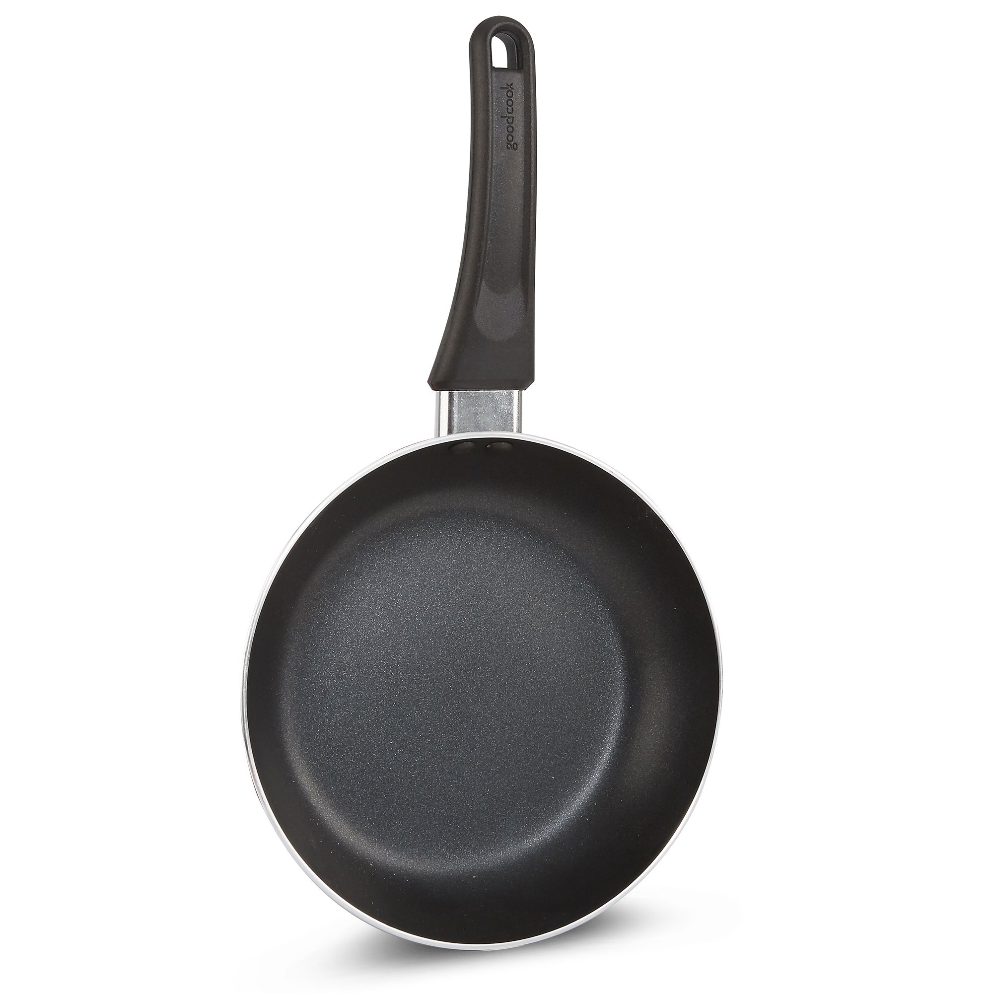 GoodCook Nonstick Aluminum Frying Pan Set, 8" and 10" Skillets, Black, Even Heating, Stay-Cool Ergonomic Handle, PFOA-Free Nonstick Coating, Ideal for Sautéing, Searing, and Frying