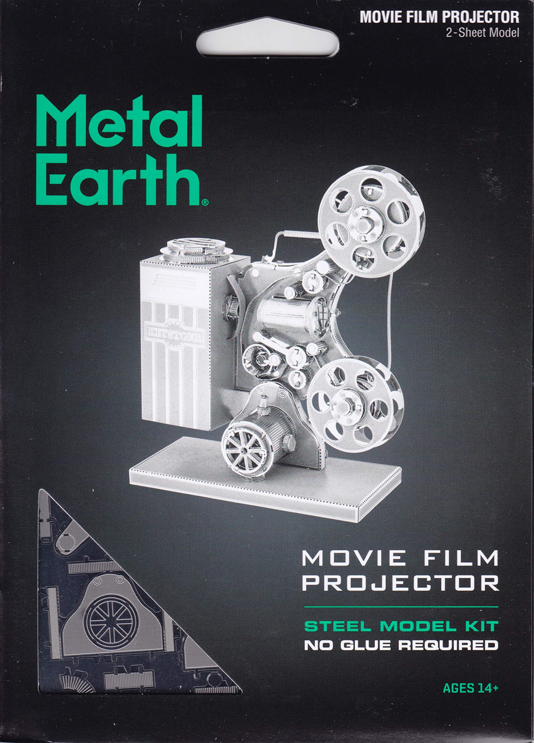 Fascinations Metal Earth Vintage Movie Film Projector 3D Metal Model Kit