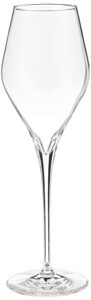 schott zwiesel tritan crystal glass finesse stemware collection champagne flute with effervescence points (set of 6), 10.0 oz, clear