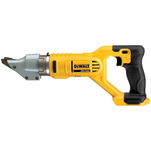 DEWALT 20V MAX Metal Shear/Cutter, Cordless, 360 Degree Pivoting Head, Cuts 14GA Material, Bare Tool Only (DCS494B)