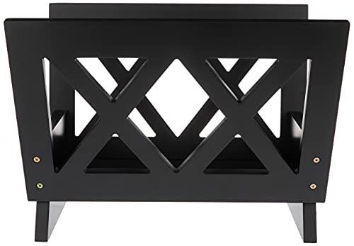 Frenchi Home Furnishing Contemporary Magazine Rack, Black