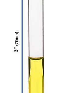 EISCO 5mL Test Tubes - Pack of 48 - Borosilicate 3.3 Glass - 1mm Thick Walls, Beaded Rim - Superior Heat & Chemical Durability - 3" Tall, 0.5" Diameter