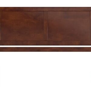 AFI Portland Queen Size Headboard with Attachable Charger in Walnut