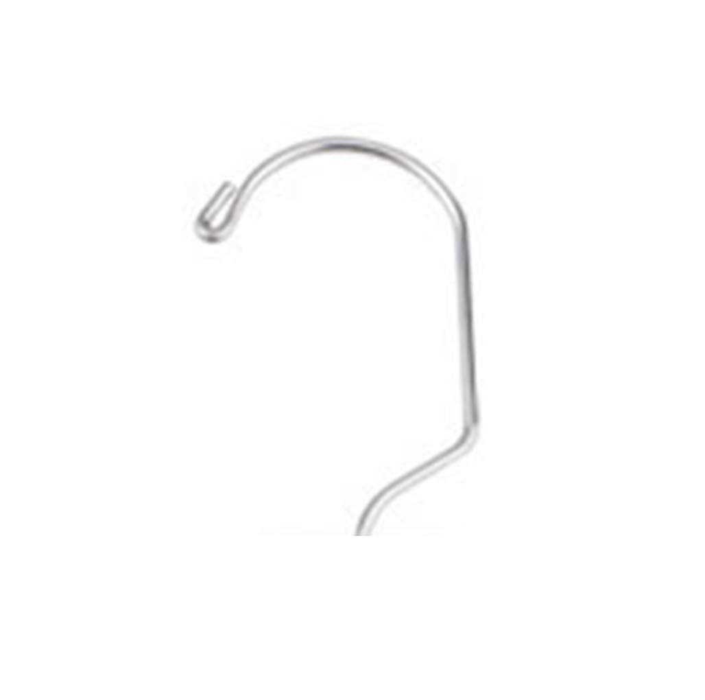 NAHANCO 900, Extra-Large Plastic Shirt/Dress Hanger, with Chrome Swivel Hook, Heavy Weight, 19", Clear (Pack of 100)