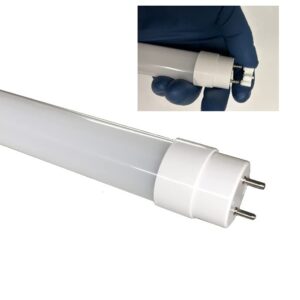 Fulight Type B & Rotatable LED F15T8 Tube Light-18-Inch (17-3/4 Inches Actual Length) 1.5FT 7W, Cool White 4000K, Double-End Powered, Frosted Cover, 85-265VAC (Not a Plug-and-Play)