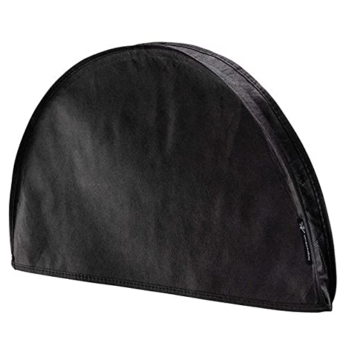 HANGERWORLD 20 Pack Gusseted Shoulder Dust Covers Garment Protector Bags for Closet Storage (20 Pack, Black)