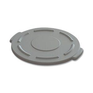 impact value-plus gator container lids, for 20 gal, flat-top, 20.4-inch diameter, gray (gl200203)