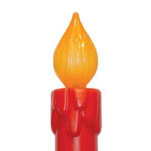 Union 77330 Lighted Noel Candle, Illuminated with Cord and Light Included, 39" High, Red