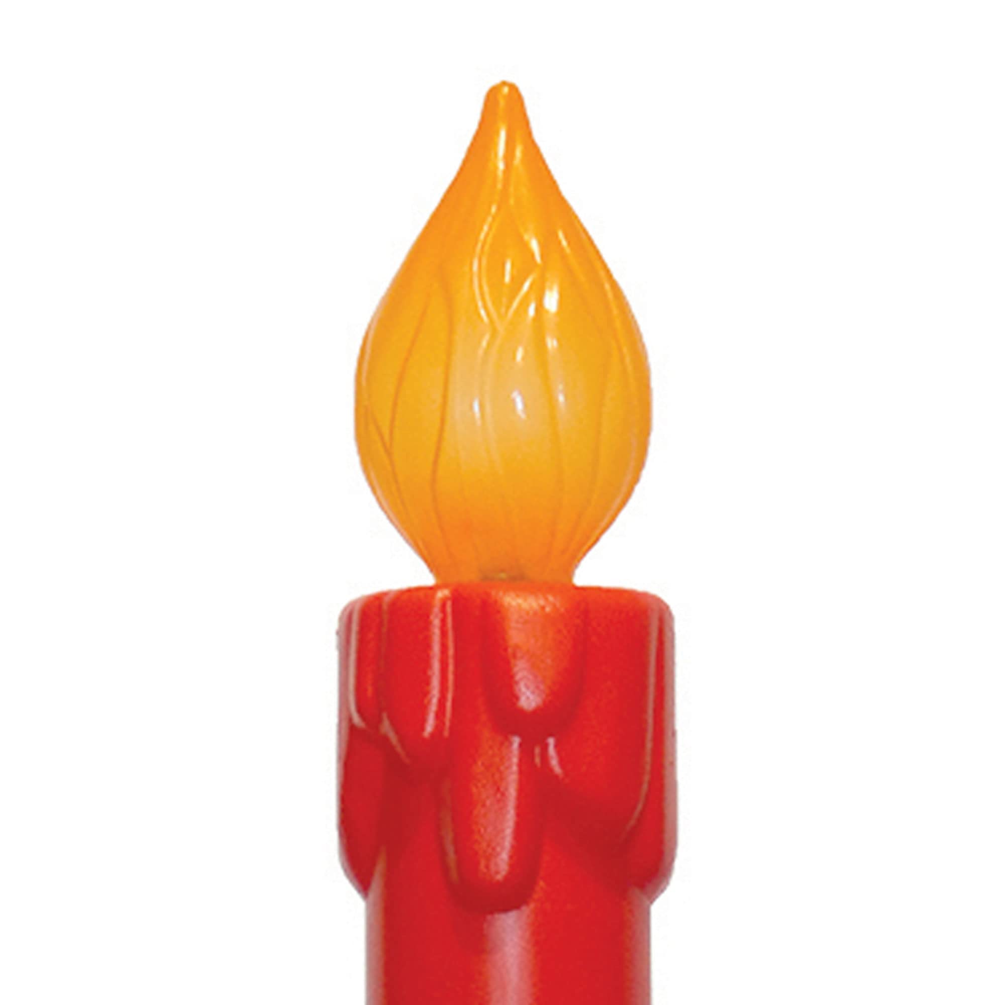 Union 77330 Lighted Noel Candle, Illuminated with Cord and Light Included, 39" High, Red