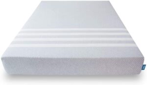 leesa original foam 10" mattress, full size, cooling foam and memory foam / certipur-us certified / 100-night trial, grey