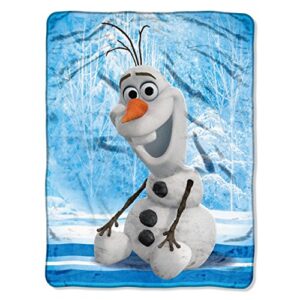 disney's frozen, "chills and thrills" micro raschel throw blanket, 46" x 60", multi color