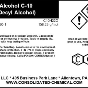 Alcohol C-10 (Decyl Alcohol) High Purity Aroma Compound High Purity Aroma Compound 100mL (3.3 Fl Oz)