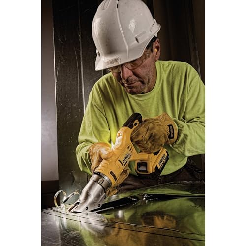 DEWALT 20V MAX Metal Shear/Cutter, Cordless, 360 Degree Pivoting Head, Cuts 14GA Material, Bare Tool Only (DCS494B)