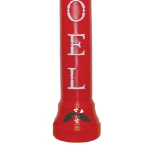 Union 77330 Lighted Noel Candle, Illuminated with Cord and Light Included, 39" High, Red