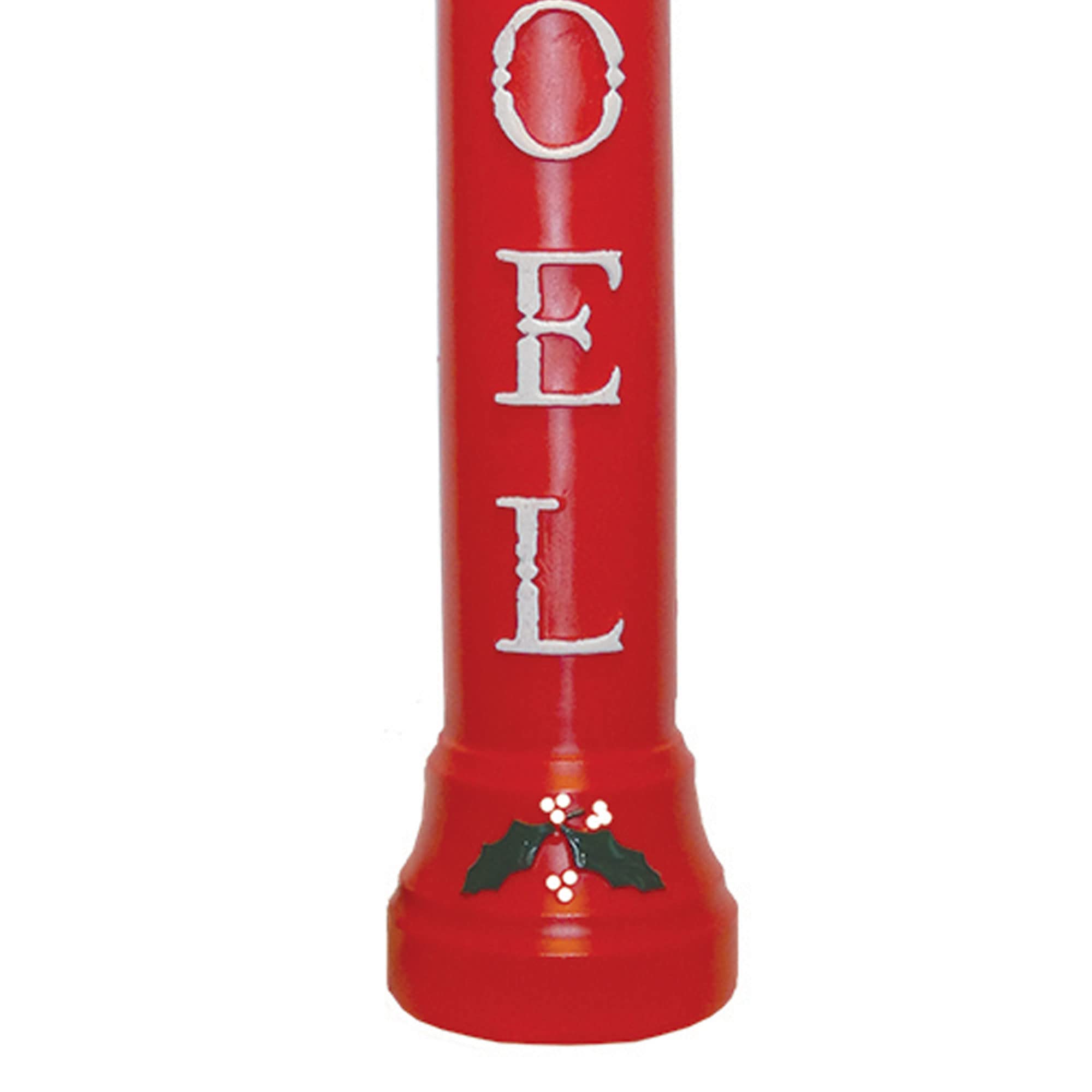 Union 77330 Lighted Noel Candle, Illuminated with Cord and Light Included, 39" High, Red