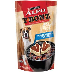 purina alpo made in usa facilities dog treats, tbonz porterhouse flavor - (5) 4.5 oz. pouches