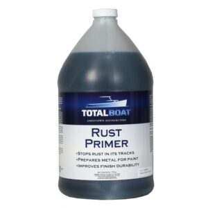 totalboat rust primer converter (gallon) | metal treatment stops rust for professional repairs