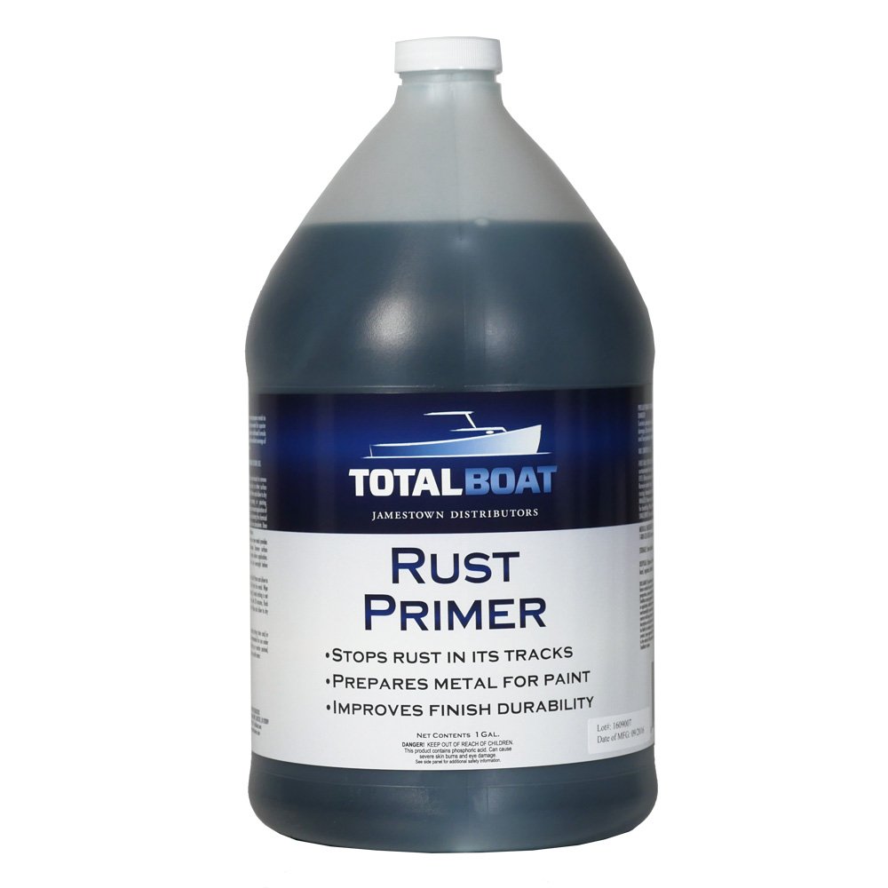 TotalBoat Rust Primer Converter (GALLON) | Metal Treatment Stops Rust For Professional Repairs