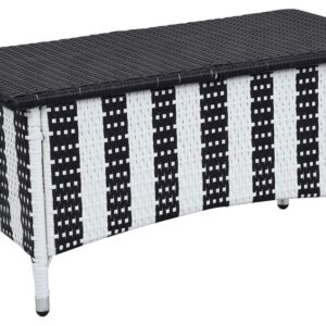 Safavieh Outdoor Collection Figueroa Black and White 4-Piece Patio Set