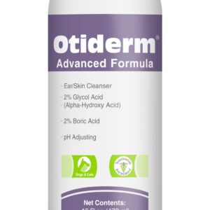 Otiderm Advanced Formula for Dogs and Cats - Deodorize and Gently Clean - Anti-Irritant Formula with Neutral pH and Aloe Vera - Healthy Ears - 16 fl oz