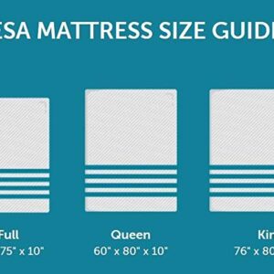 Leesa Original Foam 10" Mattress, Full Size, Cooling Foam and Memory Foam / CertiPUR-US Certified / 100-Night Trial, Grey