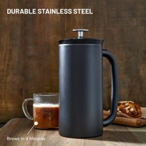 ESPRO - P7 French Press - Double Walled Stainless Steel Insulated Coffee and Tea Maker with Micro-Filter