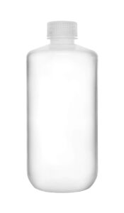 eisco reagent bottle, 500ml - narrow mouth with screw cap - polypropylene - translucent