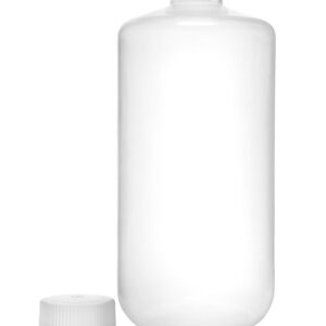 EISCO Reagent Bottle, 500ml - Narrow Mouth with Screw Cap - Polypropylene - Translucent