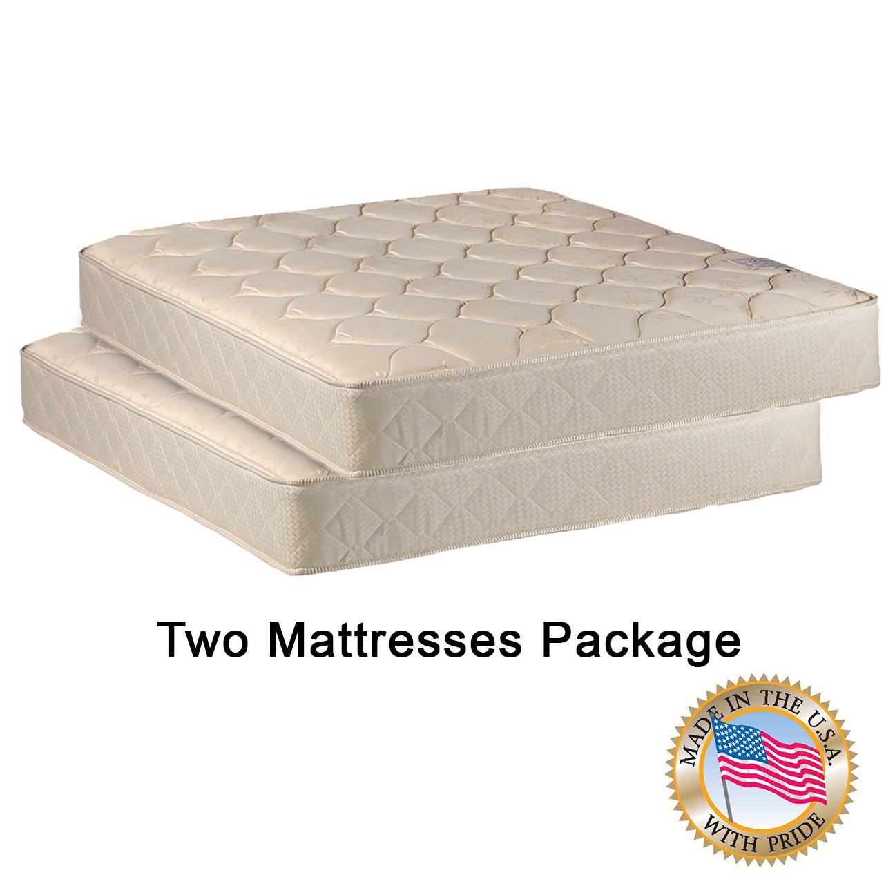 Comfort Bedding Two 33" Mattress Package for Bunk Bed or Trundle Bed