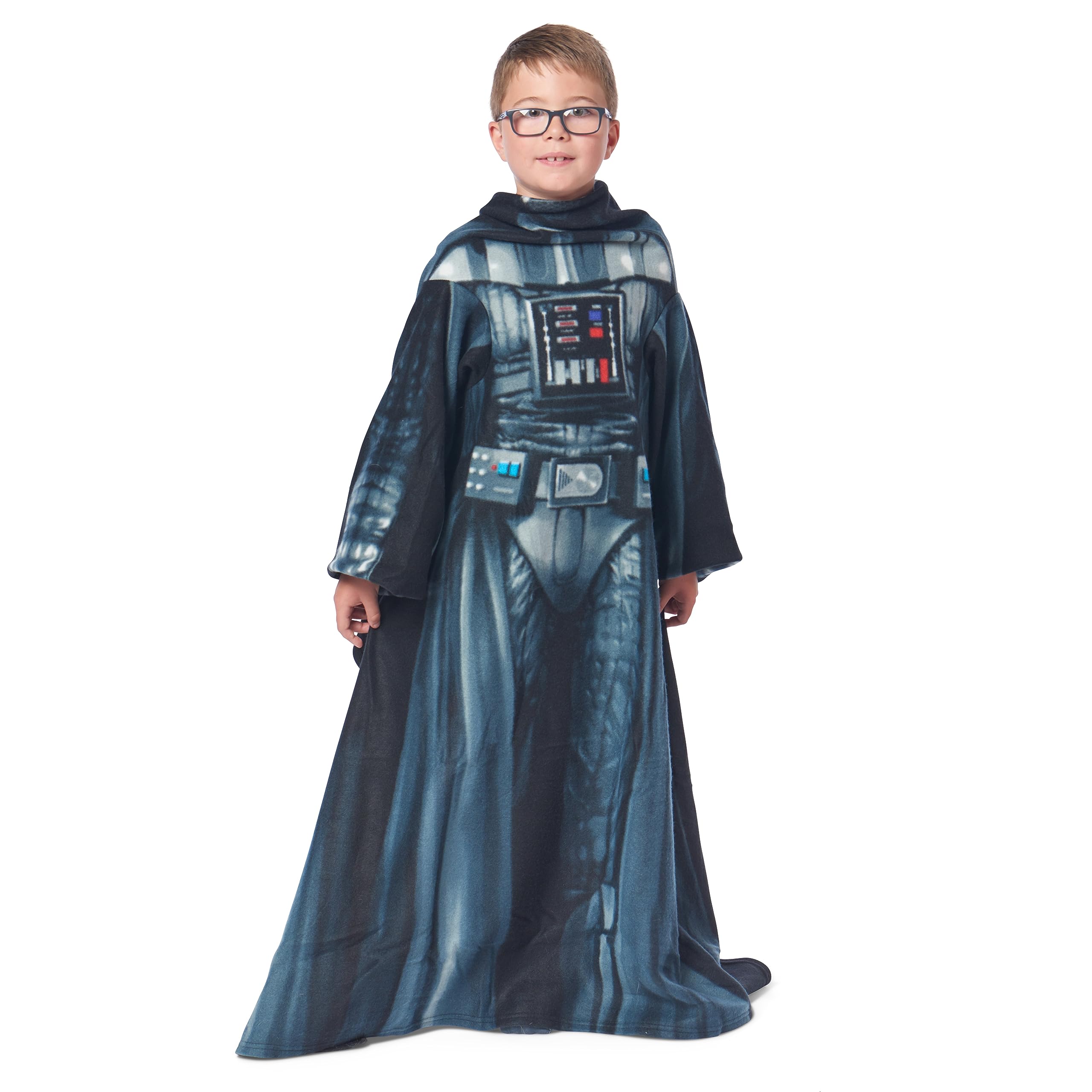 Northwest Comfy Throw Blanket with Sleeves, Youth-48 x 48 in, Being Darth Vader