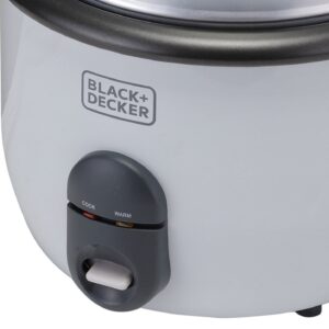 Black & Decker RC1860 700W 1.8 L 7.6 Cup Rice Cooker (Non-USA Compliant), White