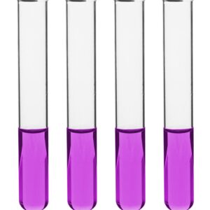 24PK Test Tubes, 25ml - Borosilicate 3.3 Glass - 1.2mm Thick Walls, Beaded Rim - Superior Heat & Chemical Durability - 5.9" Tall, 0.7" Diameter - Eisco Labs