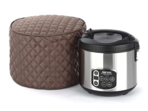 covermates keepsakes – rice cooker cover – dust protection - stain resistant - washable – appliance cover, bronze