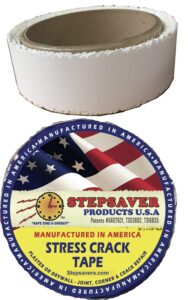 stepsaver products self adhesive stress crack tape (1.25'' x 30' smooth roll) item 7030