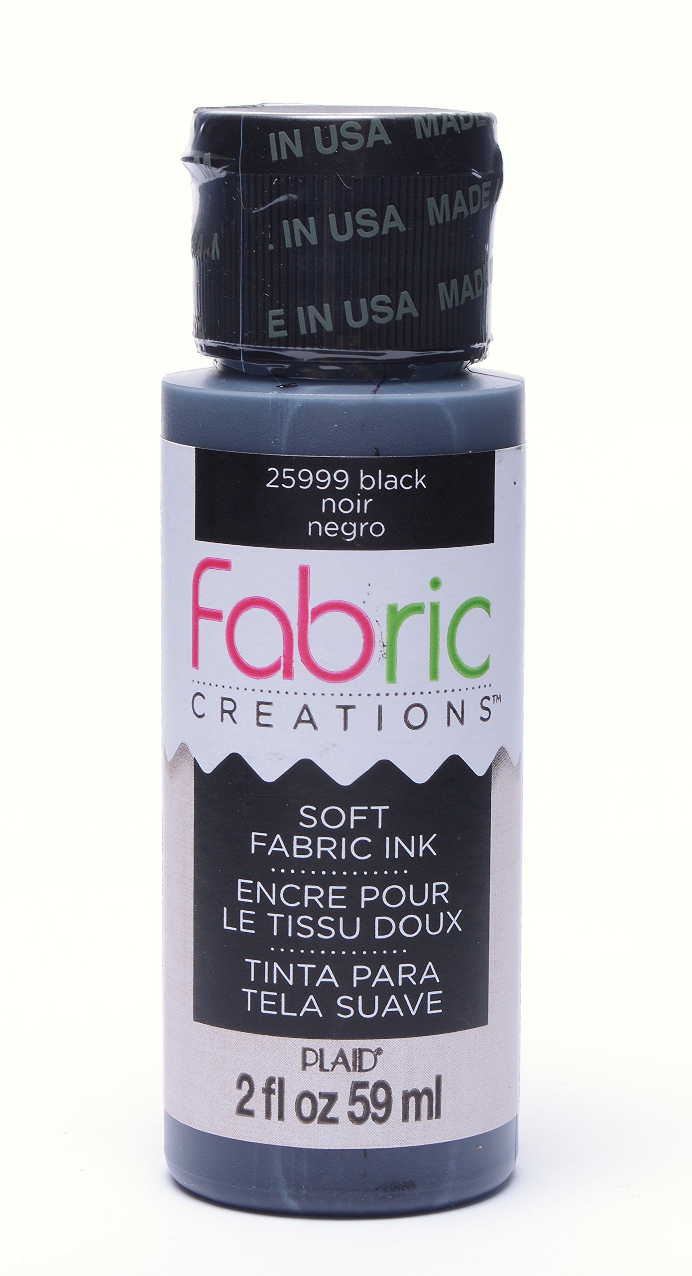 Fabric Creations Fabric Ink in Assorted Colors (2-Ounce), Black