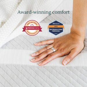 Leesa Original 10" Mattress, Twin XL Size, Cooling Memory Foam/CertiPUR-US Certified / 100-Night Trial, Gray