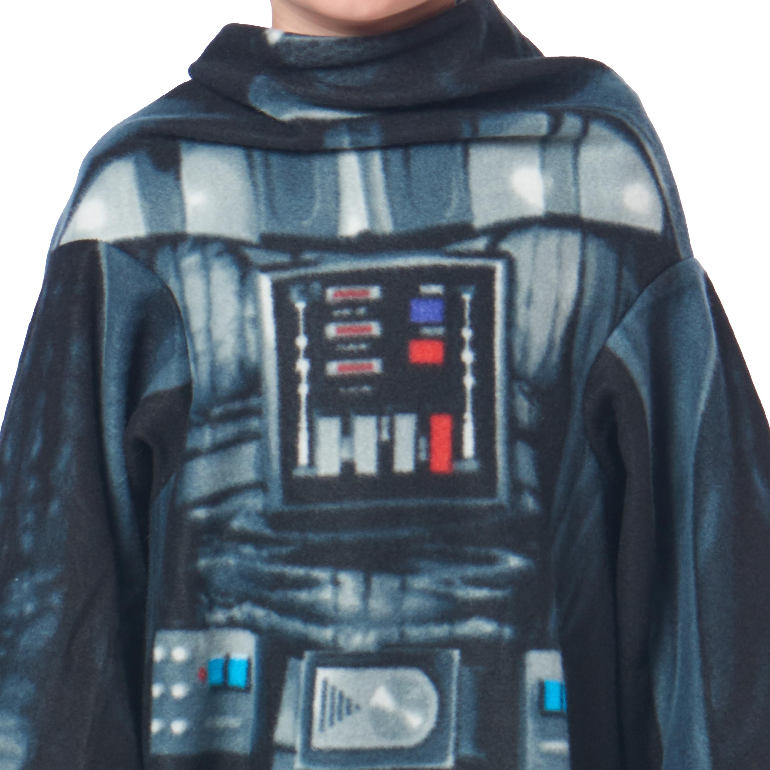 Northwest Comfy Throw Blanket with Sleeves, Youth-48 x 48 in, Being Darth Vader