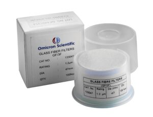 omicron 133047 borosilicate glass fiber binder free filter, 1.2 μm, 47 mm (pack of 100)