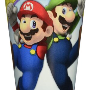 Amscan Vibrant Multicolored Super Mario Brothers Paper Cups - 9 oz (Pack of 8) - Kid-Friendly & Eco-Friendly, Featuring Everyone's Favorite Characters