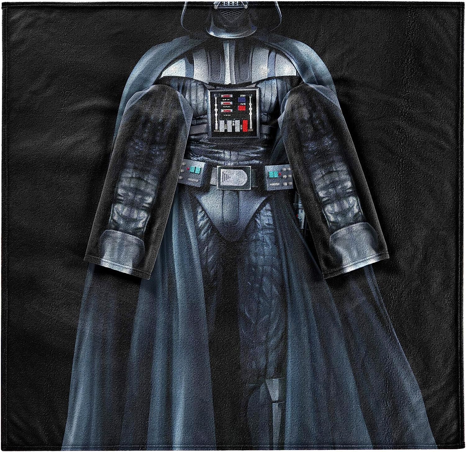 Northwest Comfy Throw Blanket with Sleeves, Youth-48 x 48 in, Being Darth Vader