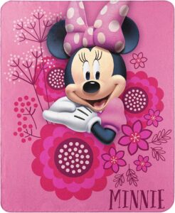 the northwest company fleece throw blanket disney's minnie's bowtique, so many bows, 45" x 60"