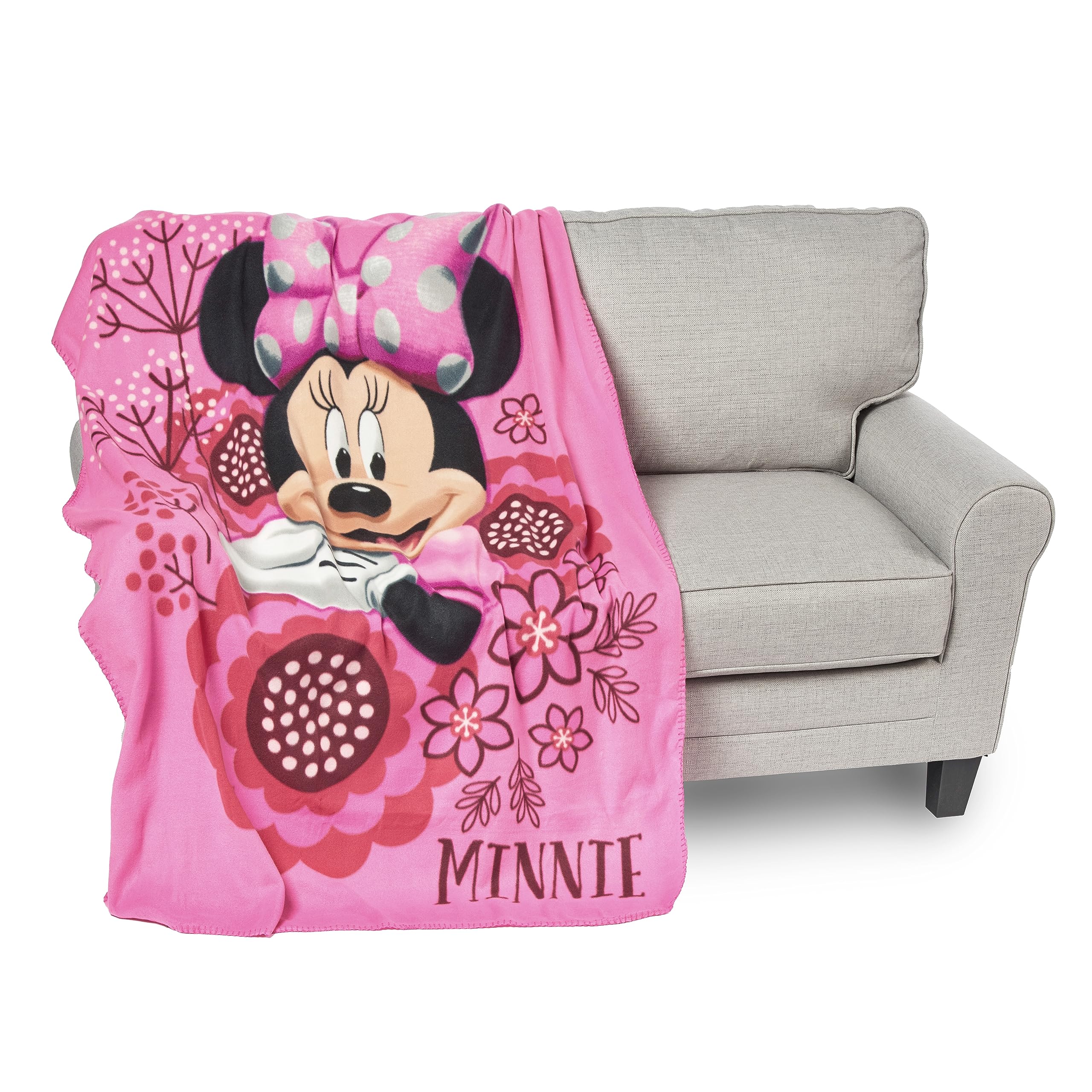 The Northwest Company Fleece Throw Blanket Disney's Minnie's Bowtique, So Many Bows, 45" x 60"