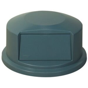 rubbermaid commercial brute dome top swing door lid for 32 gal waste containers, 22.75" diameter x 12.25h, gray