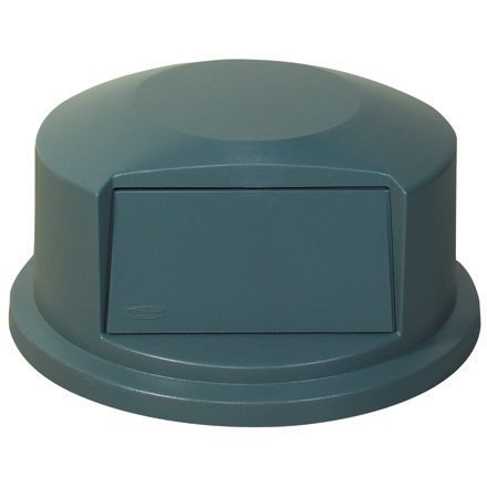 Rubbermaid Commercial Brute Dome Top Swing Door Lid for 32 gal Waste Containers, 22.75" Diameter x 12.25h, Gray