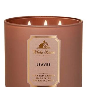 Bath & Body Works Leaves Scented Candle 14.5 Ounce 3 Wick