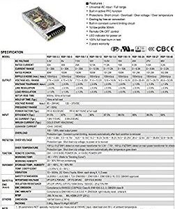 MeanWell RSP-150-12 100V-240VAC INPUT, 12VDC OUTPUT, 150WATTS