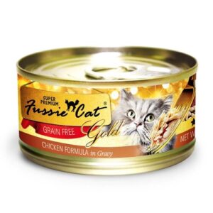 fussie cat chicken gold label 2.8 oz case 24