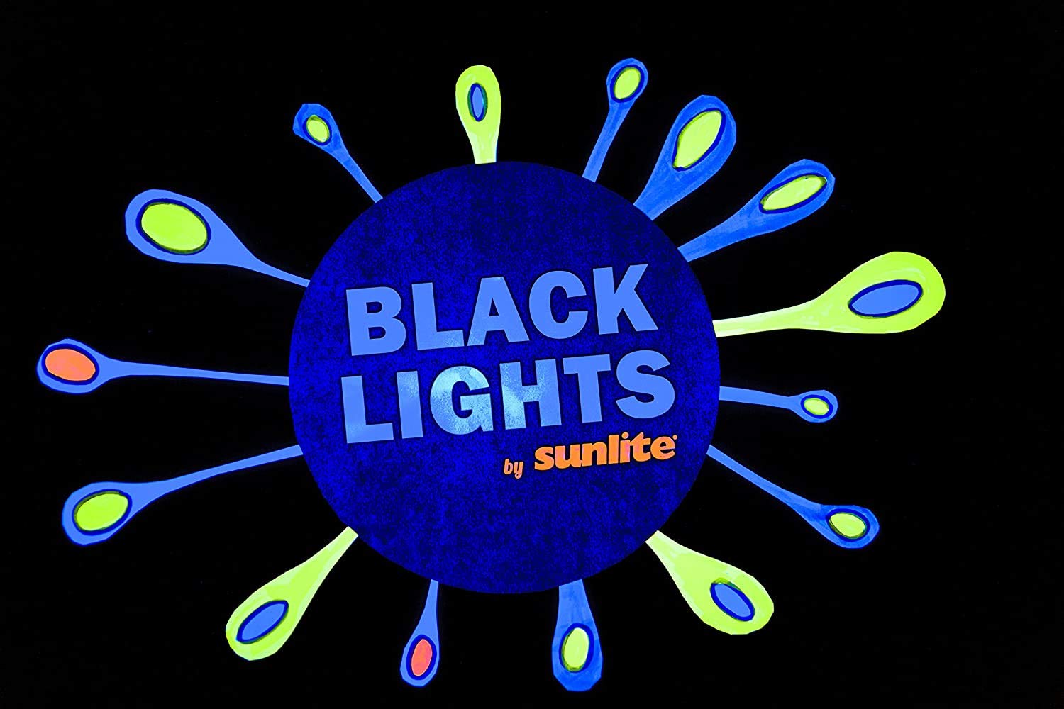 Sunlite 05645-SU CFL Black Light Bulb (BLB), Perfect for Halloween, Spiral Blacklight, 20 Watts, 120 Volts, Medium Base (E26), 463nm, UL Listed, 3 Count (Pack of 1)