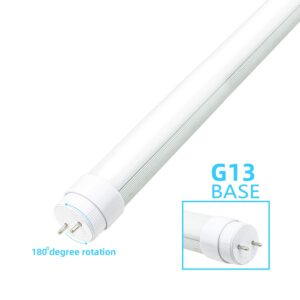 WYZM F15T8 LED Tube Light,120V 4-Pack of 7 Watt F15T8 RV Light Bulb,Rotatable end caps,18" (17-3/4" pin to pin) Length,5500K White Color